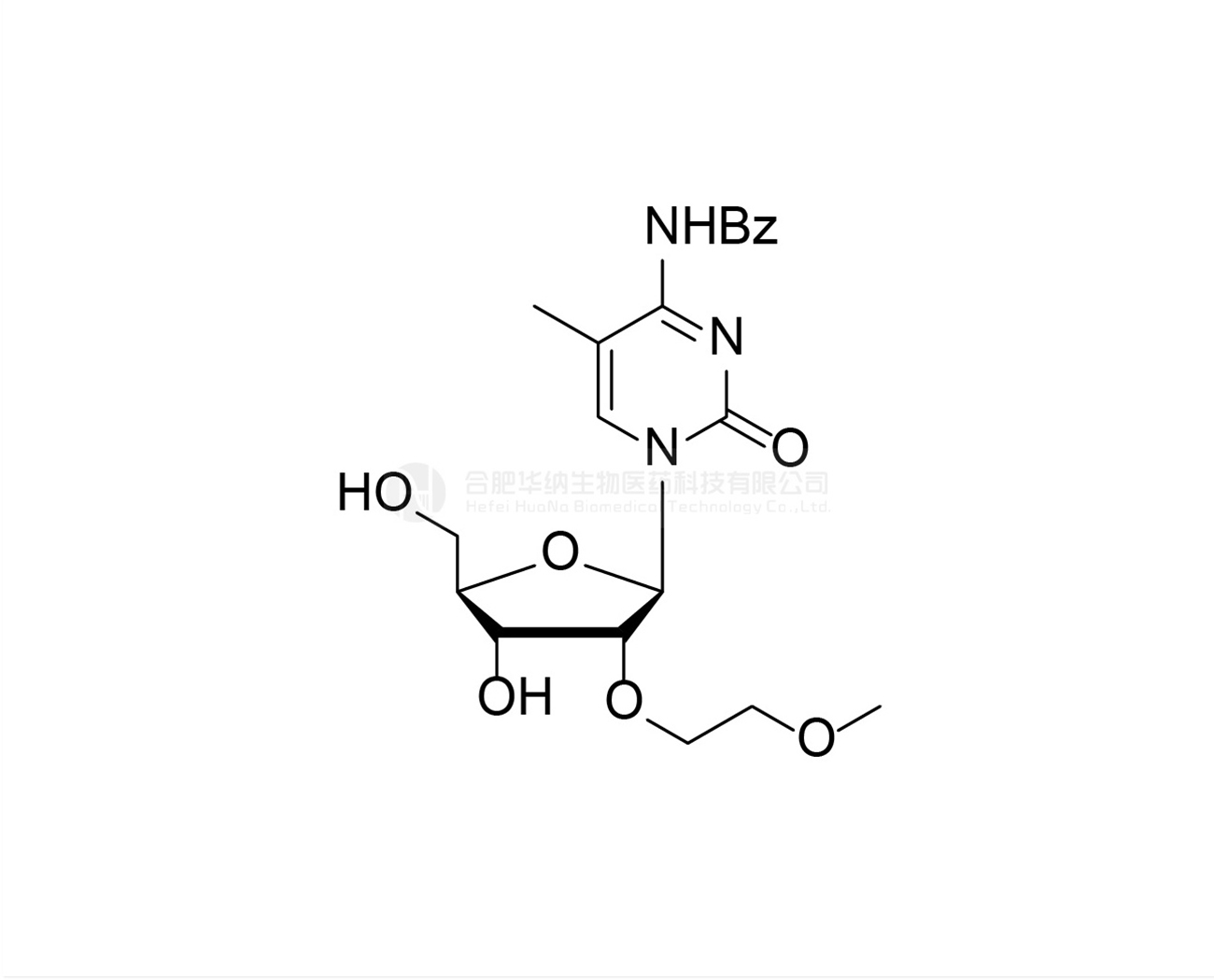 2'-O-MOE-5-Me-rC(Bz)